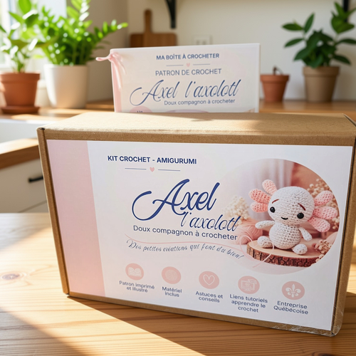 Kit à crocheter - Axel l'axolotl